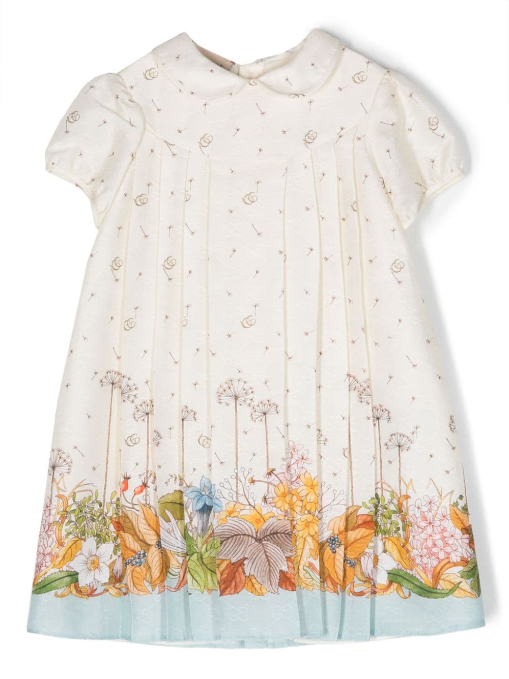 Gucci Kids Jurk met bloemenprint - Beige