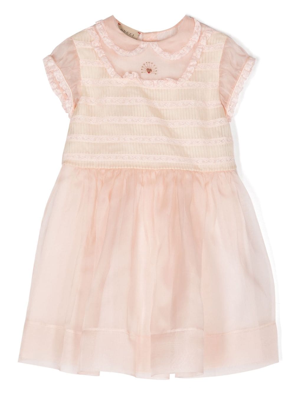 Gucci Kids Organza jurk - Roze