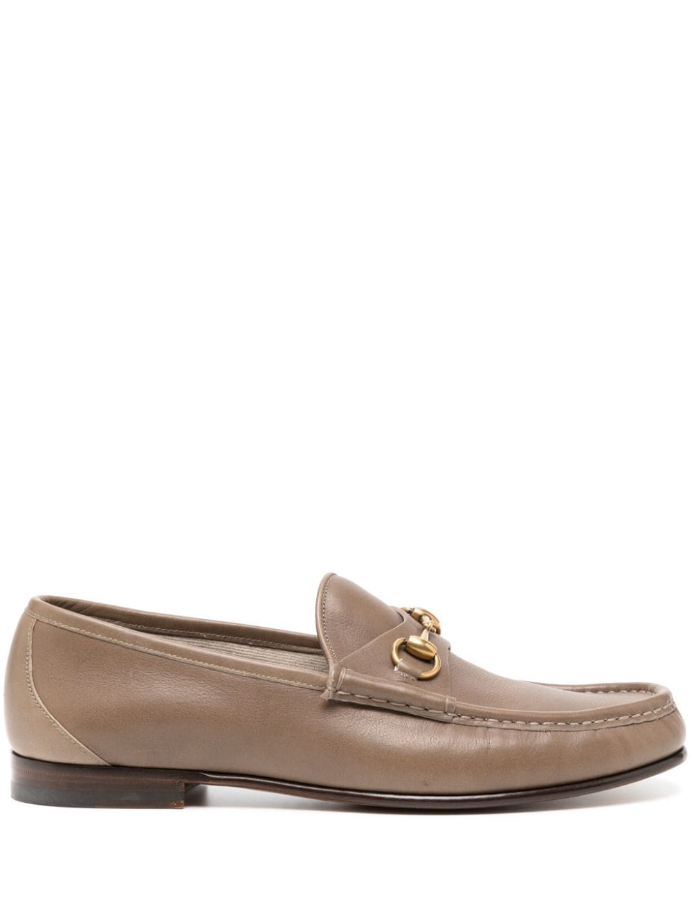 Gucci Loafers met horsebitdetail - Bruin