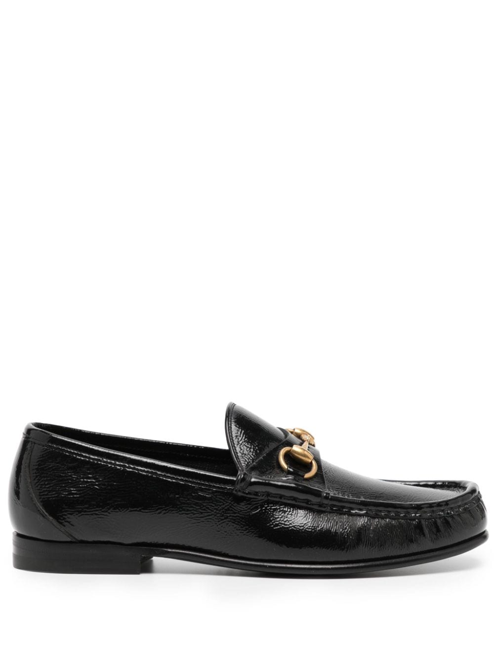 Gucci Loafers met horsebitdetail - Zwart