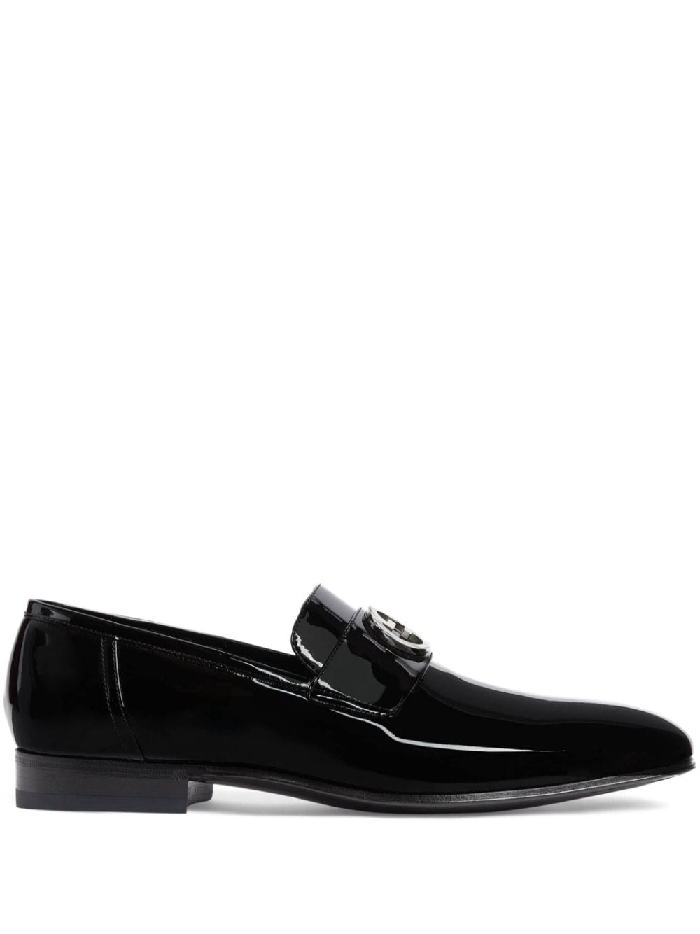 Gucci Loafers met logoplakkaat - Zwart