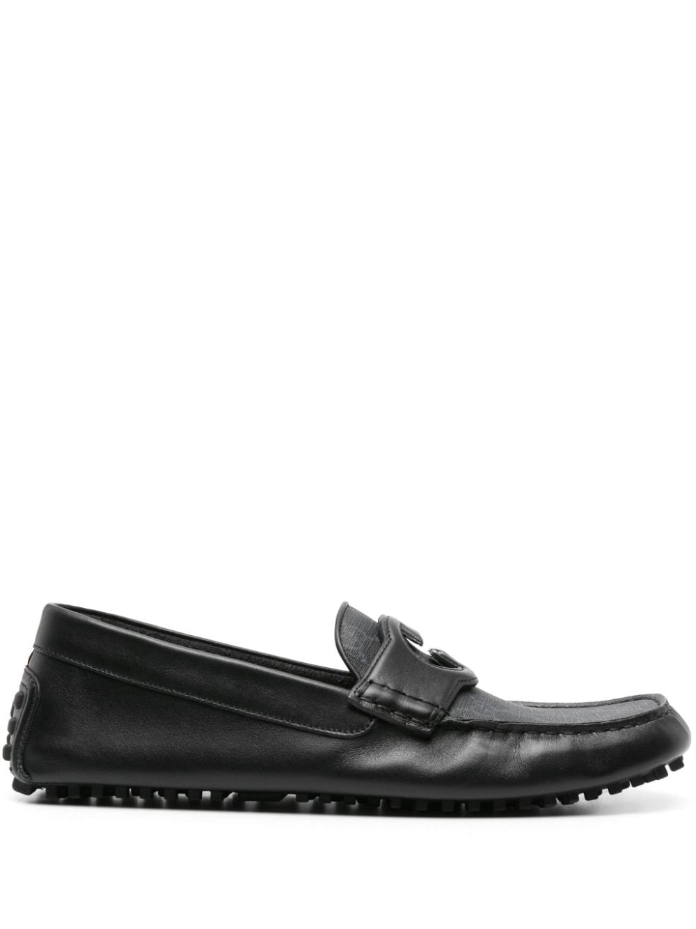 Gucci Loafers met vierkante neus - Zwart