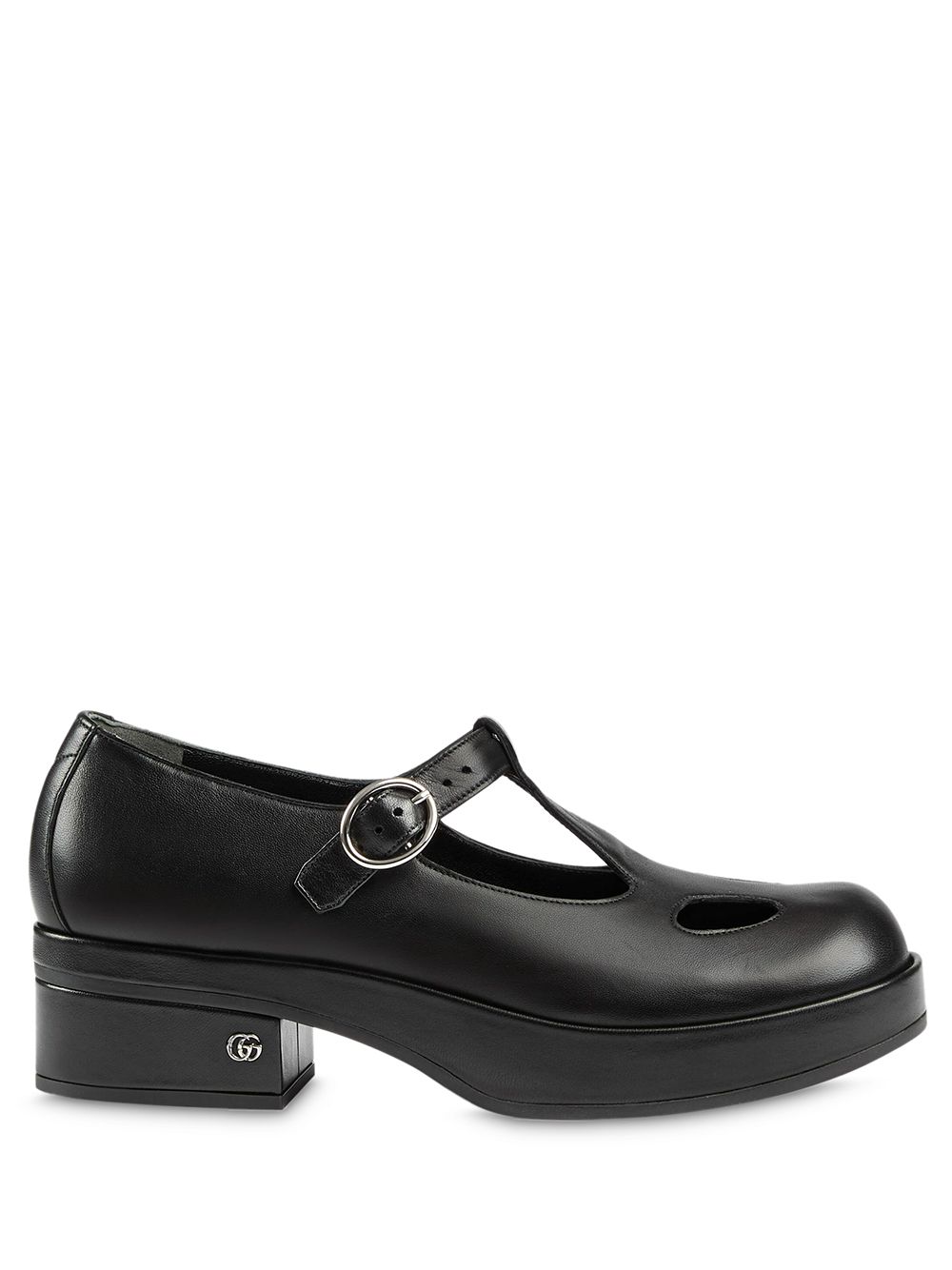 Gucci Mary Jane pumps met blokhak - Zwart