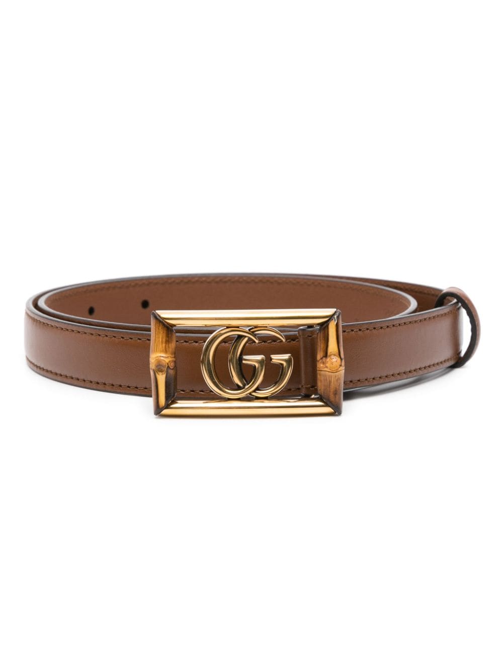 Gucci Riem met GG gesp - Bruin