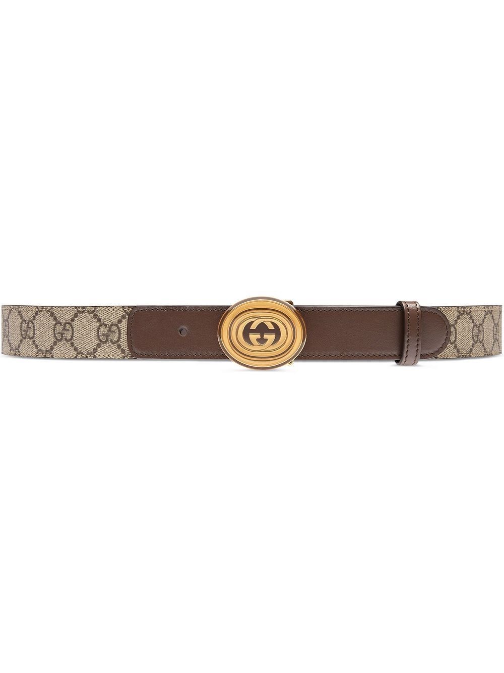 Gucci Riem met logo - Beige