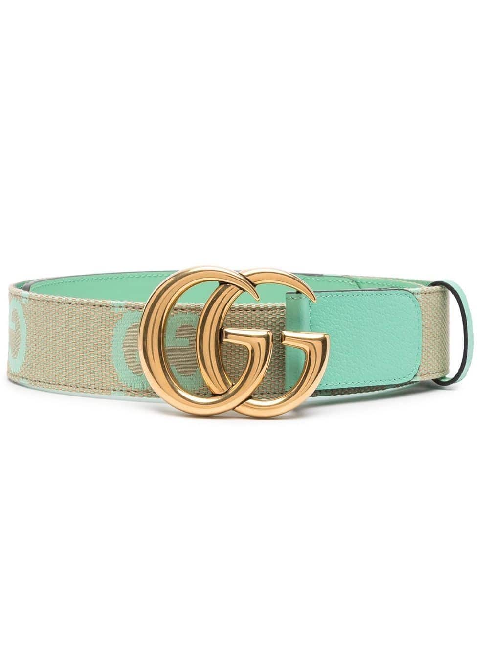 Gucci Riem met logogesp - Groen