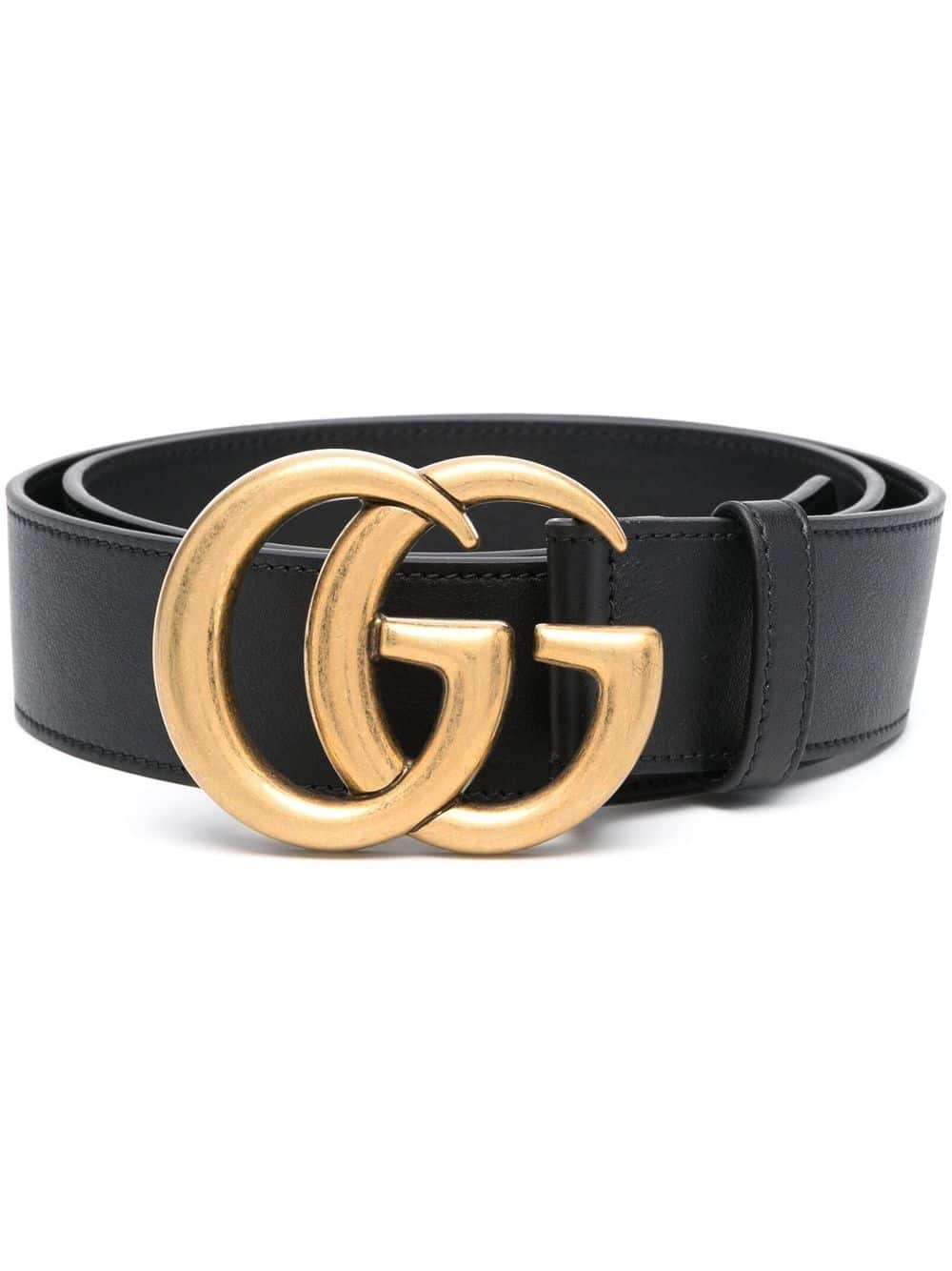 Gucci Riem met logoplakkaat - Zwart