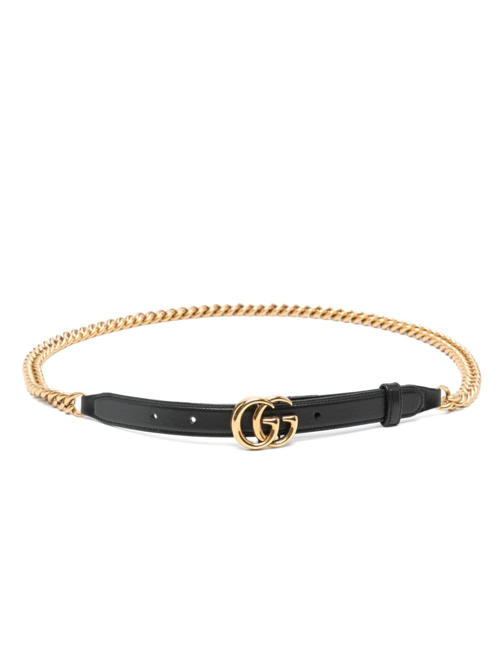 Gucci Riem met schakelketting - Zwart