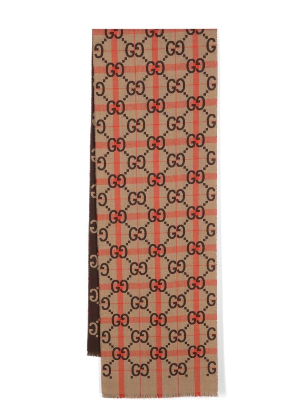 Gucci Sjaal met GG jacquard - Beige