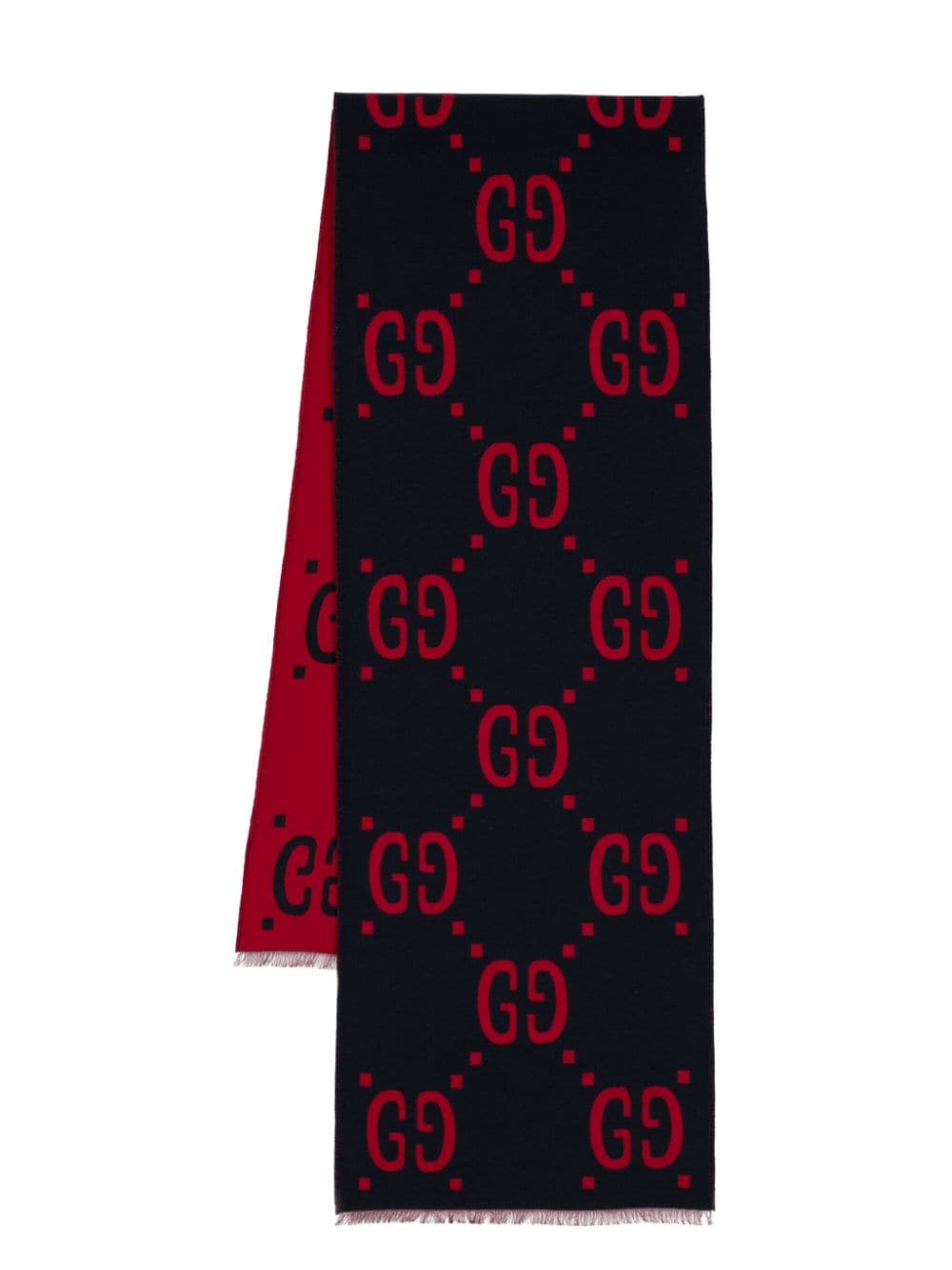 Gucci Sjaal met GG jacquard - Blauw