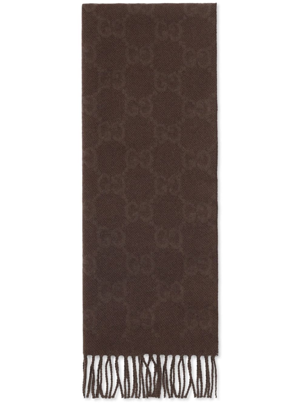 Gucci Sjaal met GG jacquard - Bruin