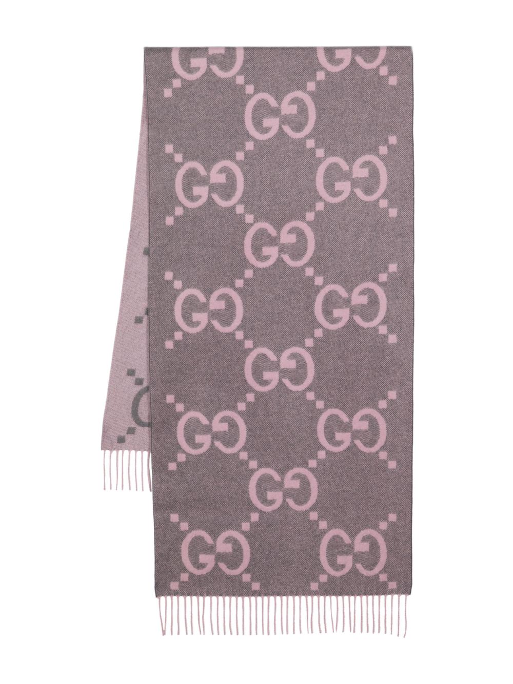 Gucci Sjaal met GG-jacquard - Roze