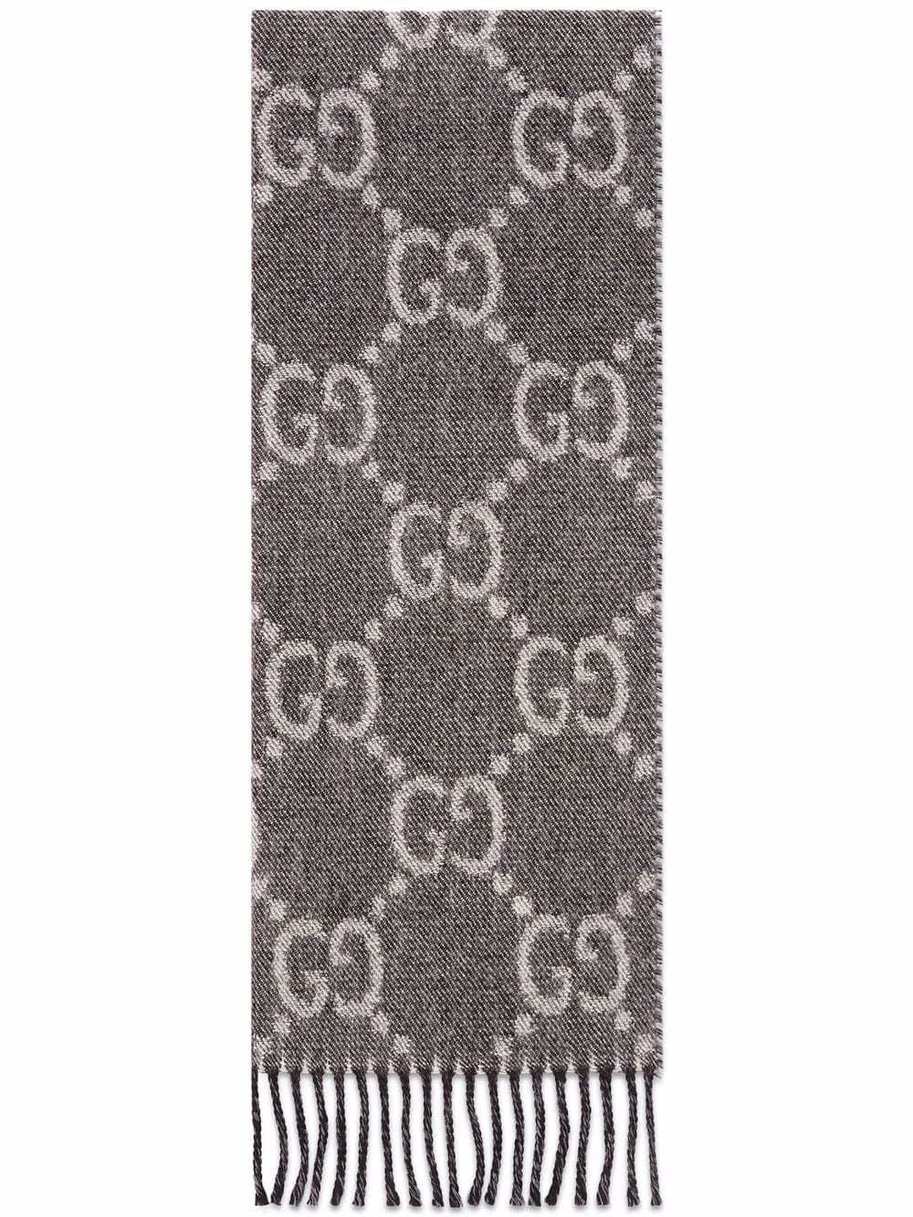 Gucci Sjaal met jacquard - Grijs