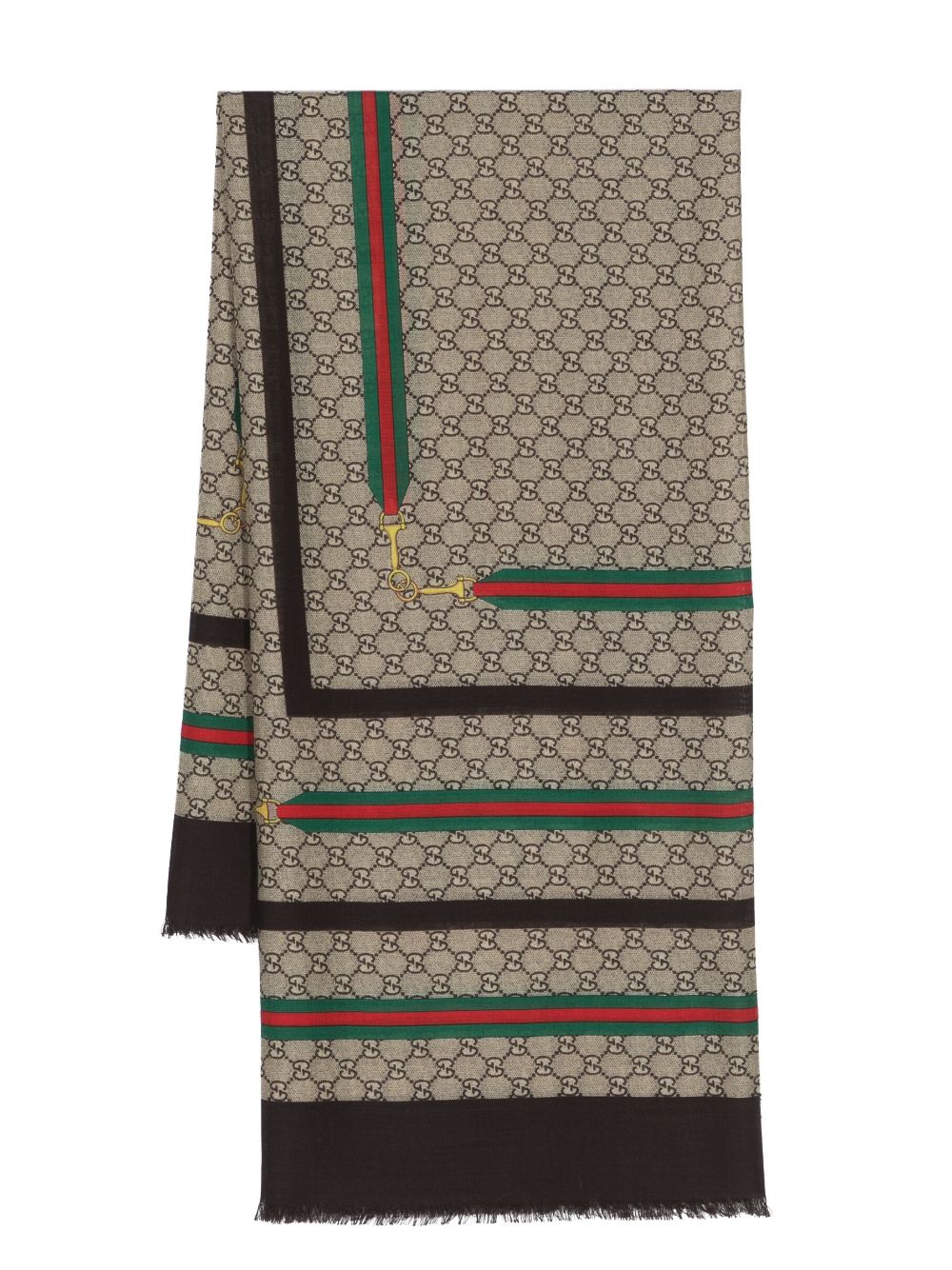 Gucci Sjaal met print - Beige