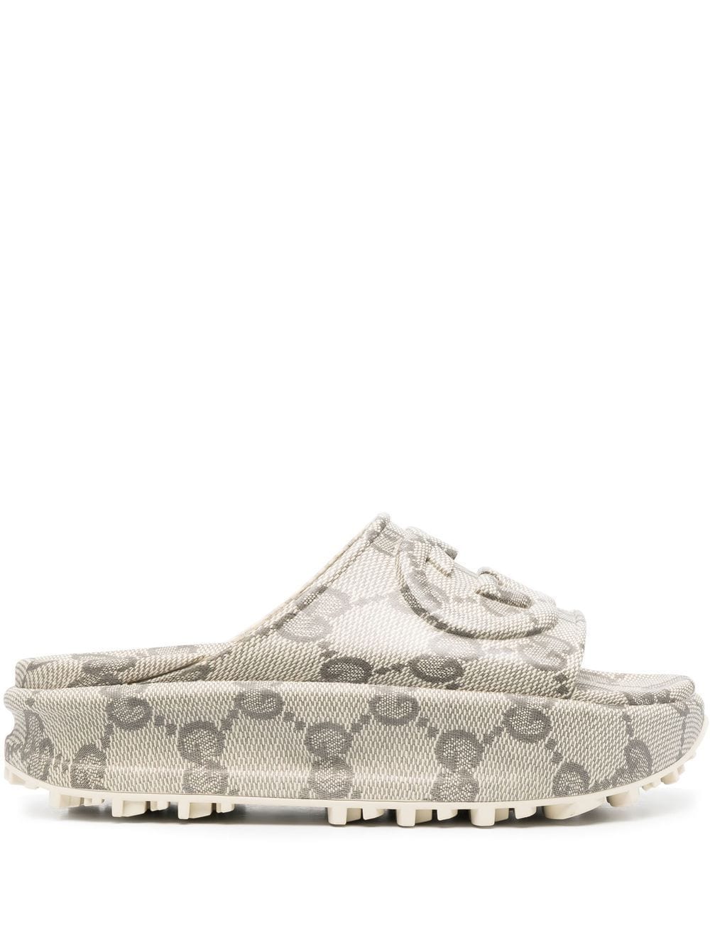 Gucci Slippers met G-print - Beige