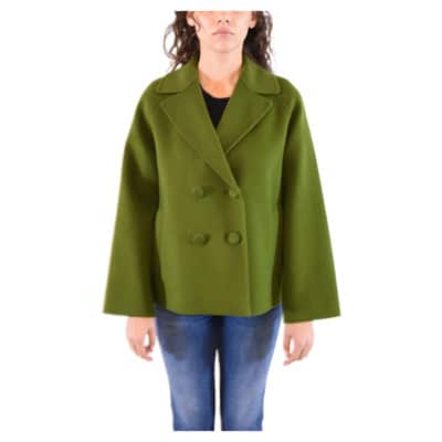 Handgemaakte Wol Damesjas Max Mara Weekend , Green , Dames