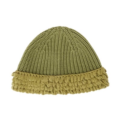 Handgestikte Wollen Beanie Hoed Moncler , Green , Unisex