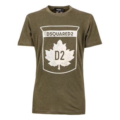 Heren Dsquared2 T-Shirt - Art. S74Gd0866S22146 Dsquared2 , Green , Heren