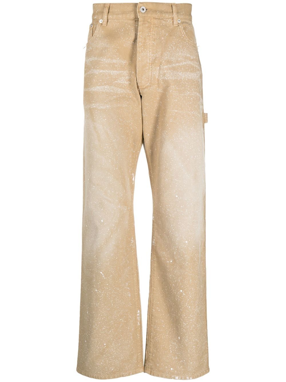 Heron Preston Broek met verfspatten - Beige