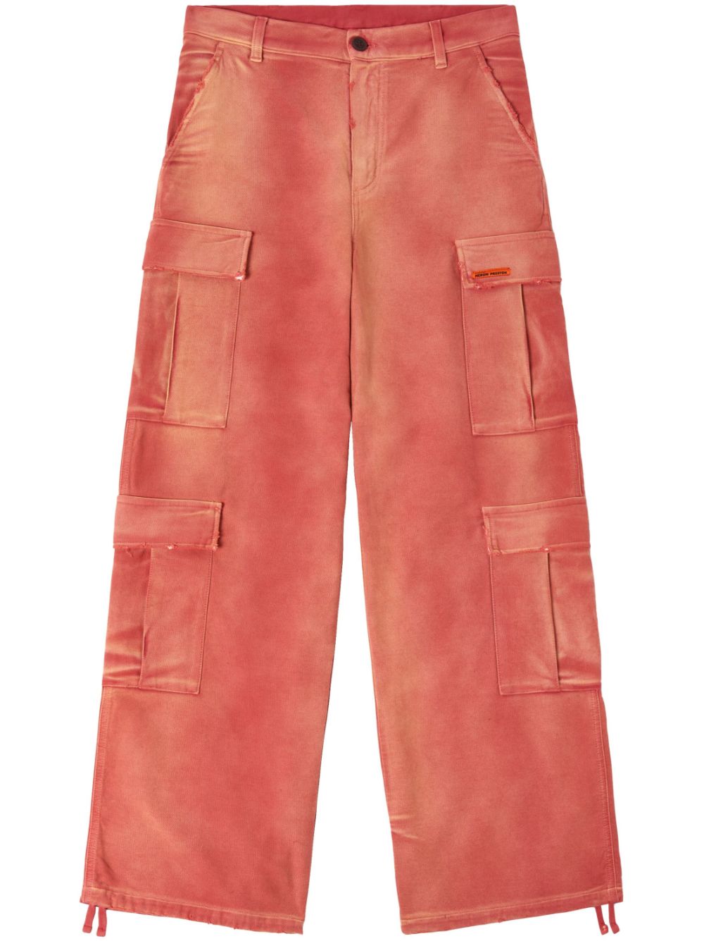 Heron Preston Gerafelde broek - Rood