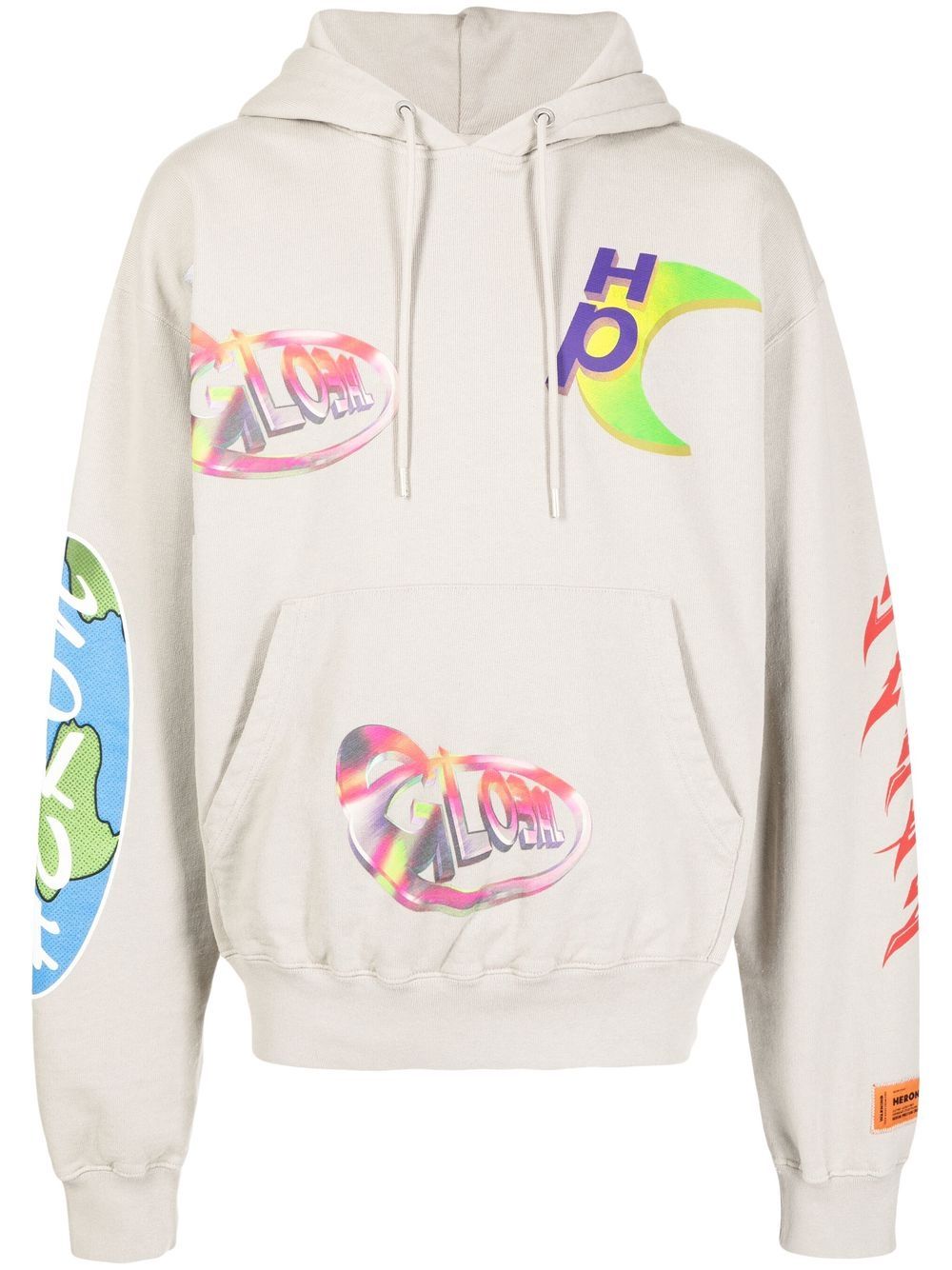 Heron Preston Hoodie met logoprint - Grijs