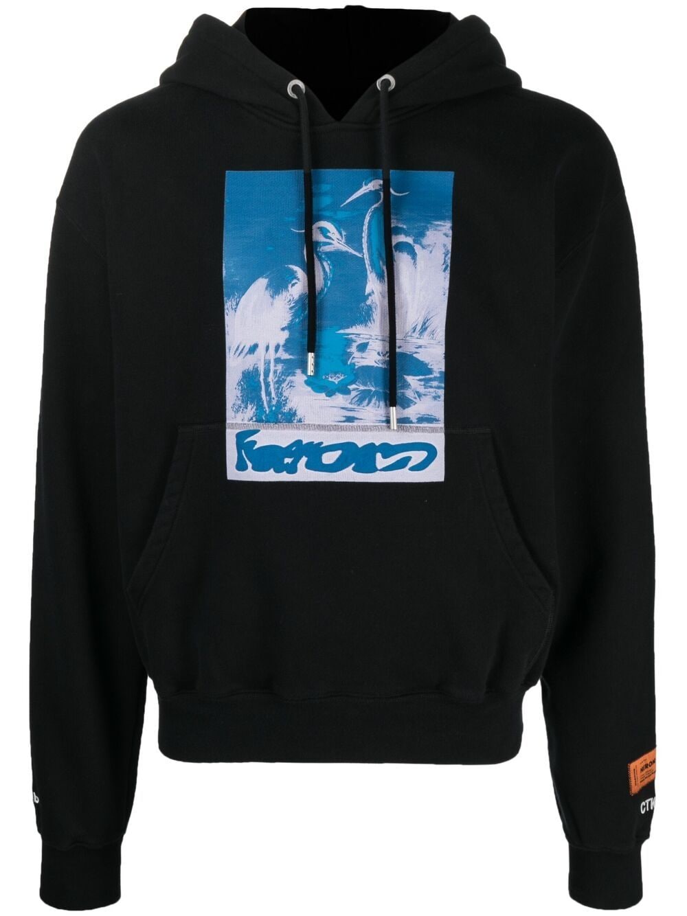 Heron Preston Hoodie met print - Zwart