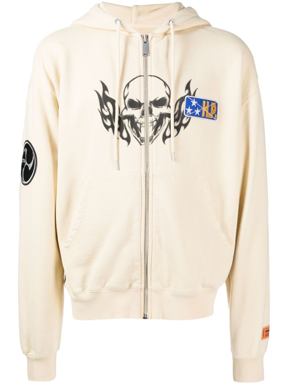 Heron Preston Hoodie met rits - Beige