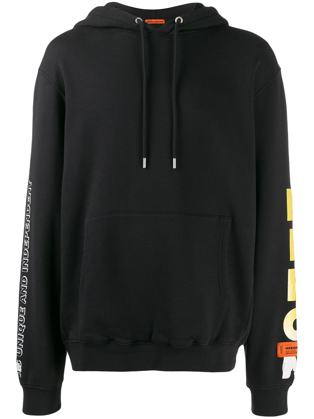 Heron Preston Hoodie met vlam print - Zwart