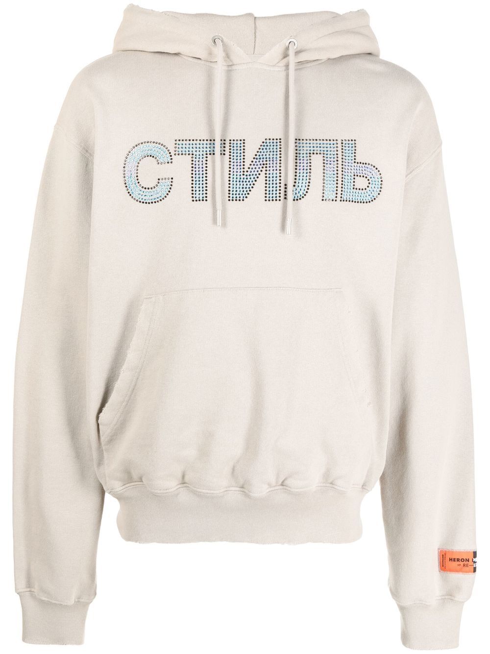 Heron Preston Hoodie met СТИЛЬ print - Grijs