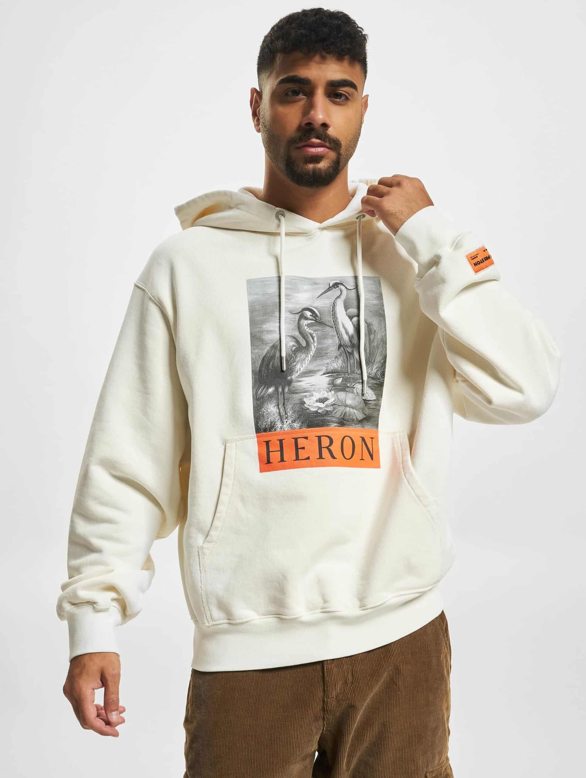 Heron Preston NF BW Hoodie Männer,Unisex op kleur wit, Maat S