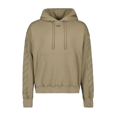 Hoodie met lange mouwen Off White , Beige , Heren