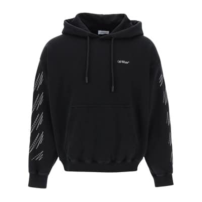 Hoodies Off White , Black , Heren