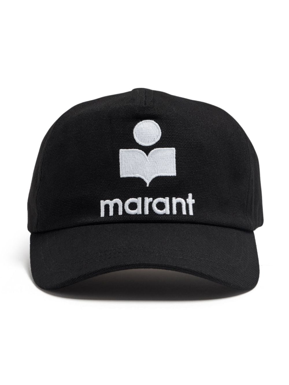 ISABEL MARANT Pet met geborduurd logo - Zwart