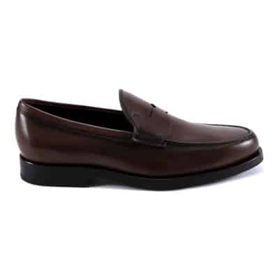 Iconische Leren Loafers Tod's , Brown , Heren