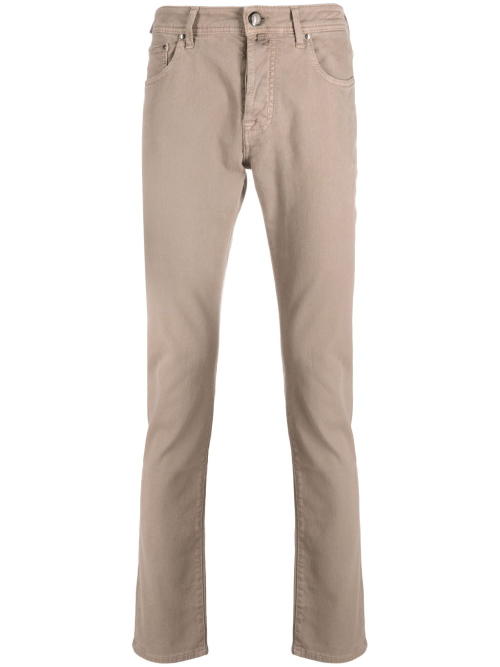 Jacob Cohën Broek met logopatch - Beige