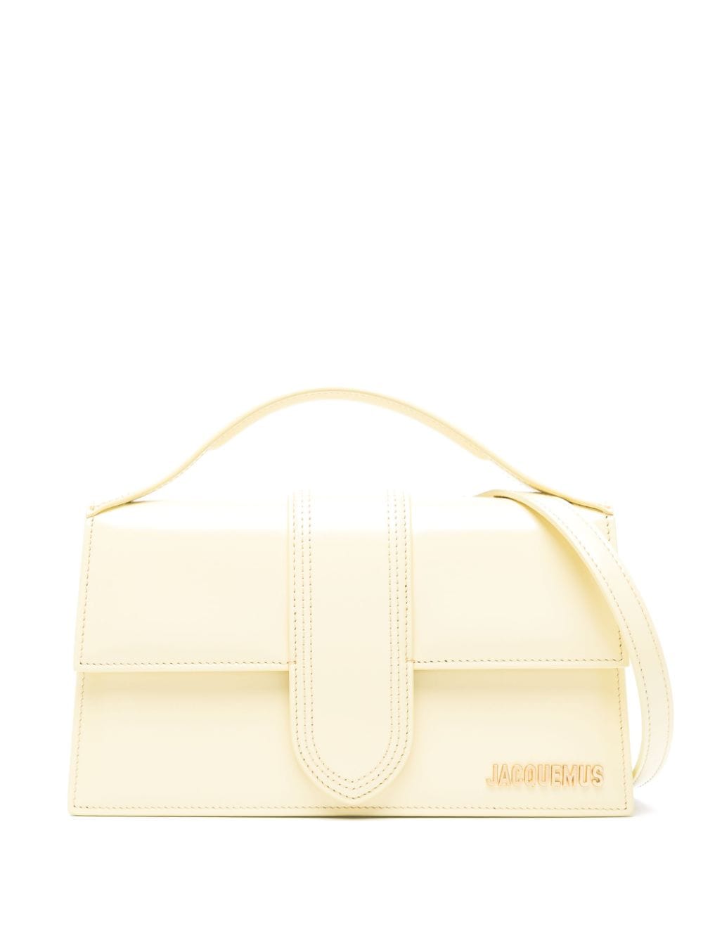 Jacquemus Le Grand Bambino suède shopper - Geel