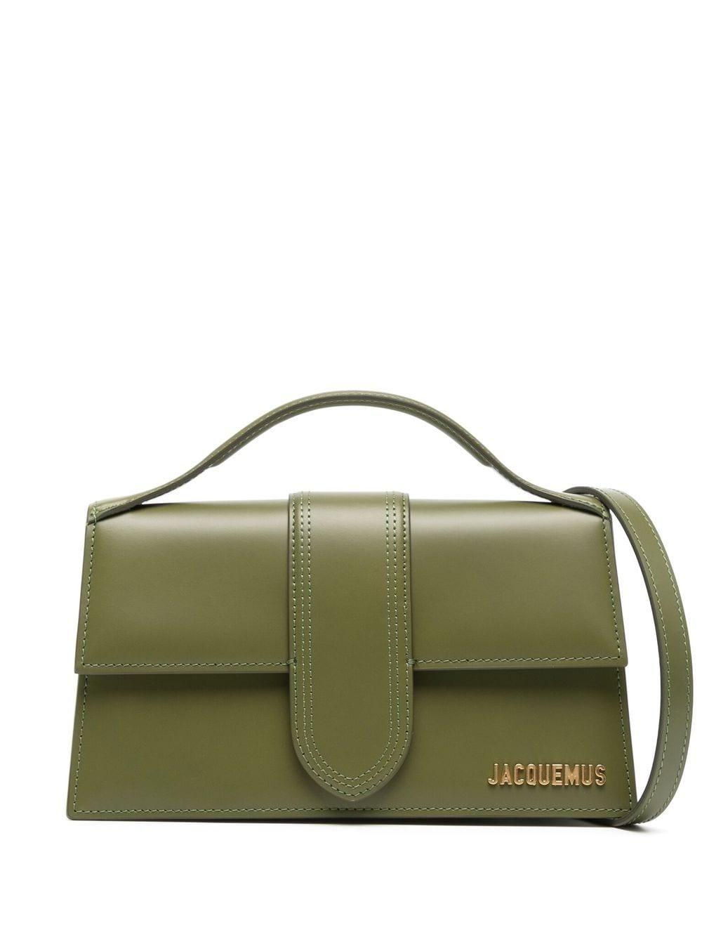 Jacquemus Le Grand Bambino suède shopper - Groen