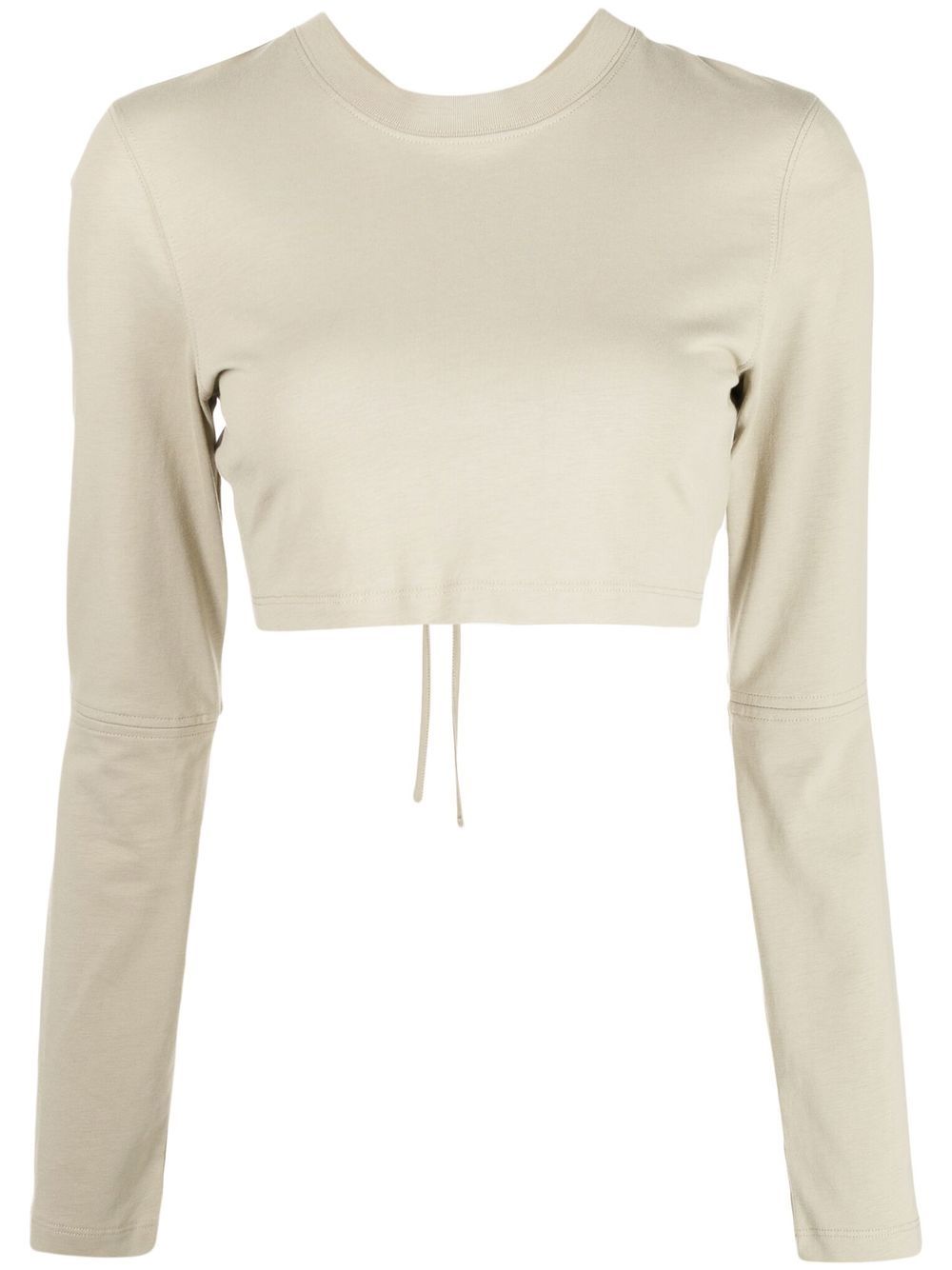 Jacquemus Le T-shirt Piccola cropped top - Bruin