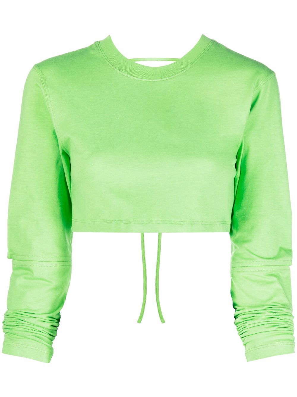 Jacquemus Le T-shirt Piccola cropped top - Groen