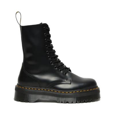 Jadon Hi Laarzen - Leren Bovenwerk, Hittebestendig en Gestikt Dr. Martens , Black , Dames