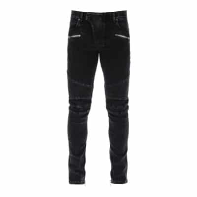 Jeans Balmain , Black , Heren