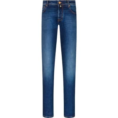 Jeans met medium wassing en uniek design Jacob Cohën , Blue , Heren