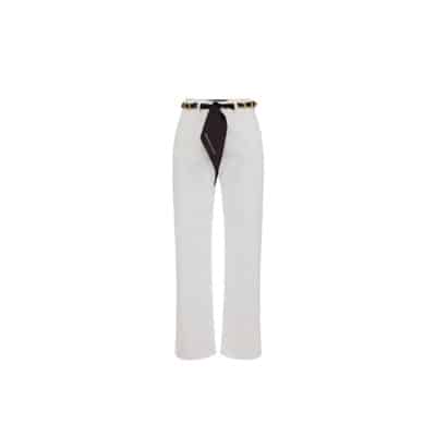 Jeans met riem Elisabetta Franchi , White , Dames