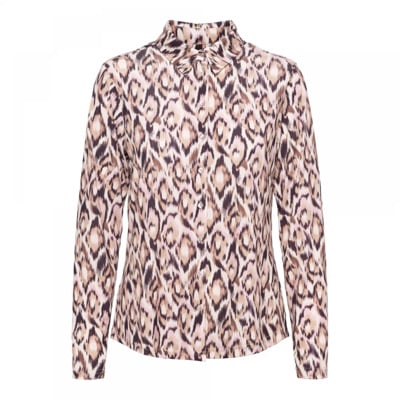 Jersey Blouse met Lange Mouwen &Co Woman , Multicolor , Dames