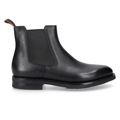 Kalbslederen Chelsea Boots, Verhoog je stijl Santoni , Black , Heren