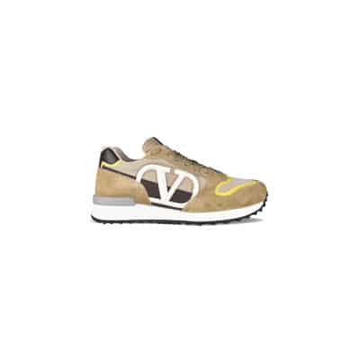 Kameel Suède VLogo Pace Sneakers Valentino Garavani , Brown , Heren