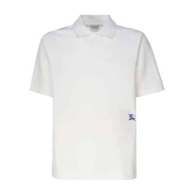 Katoenen Blend T-shirts en Polos Burberry , White , Heren