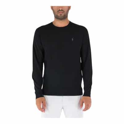 Katoenen Crew Neck Sweater Ralph Lauren , Black , Heren