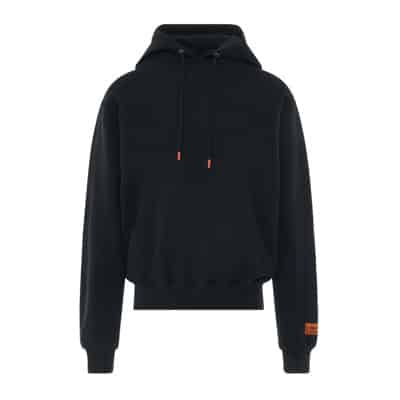 Katoenen Hoodie Sweatshirt met Logo Detail Heron Preston , Black , Heren