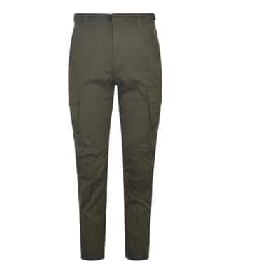 Khaki Twill Weave Cargo Broek Diesel , Green , Heren